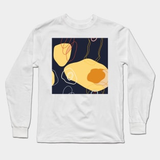 Abstract Shapes Sun Planet Long Sleeve T-Shirt